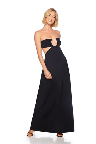 Susana Monaco U Wire Cutout Maxi in Black