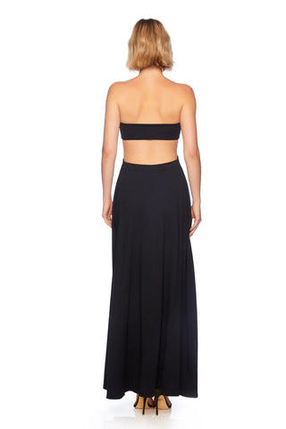 Susana Monaco U Wire Cutout Maxi in Black