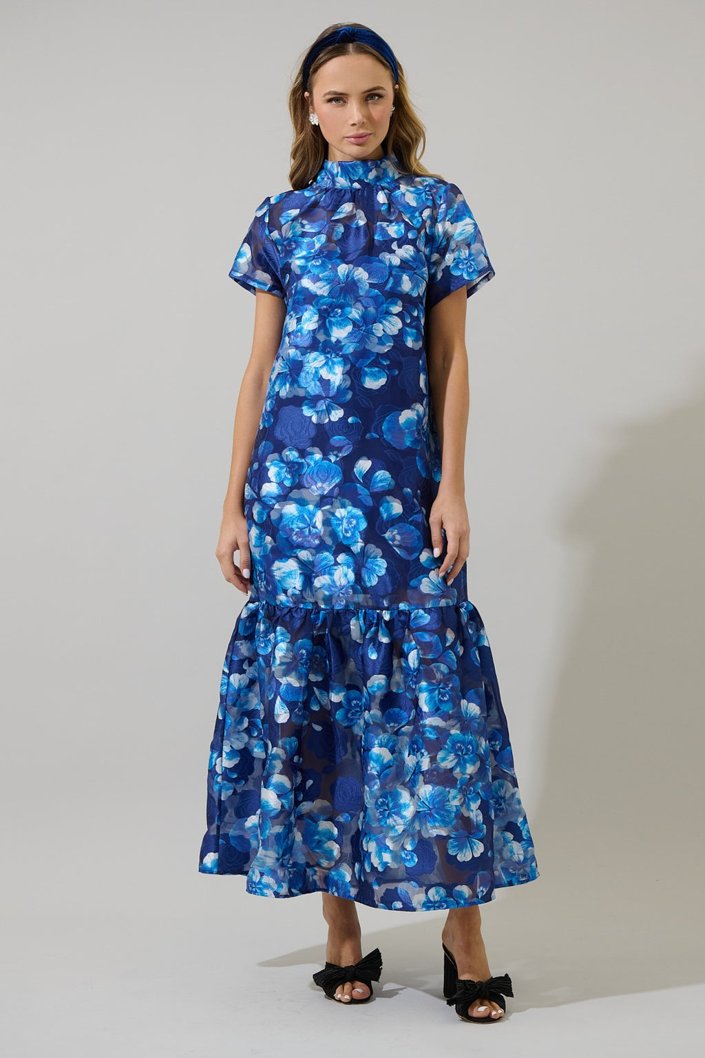 Abay Floral Organza Dress – TrenLend