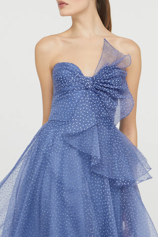Theia Joanna Bow Bodice Gown