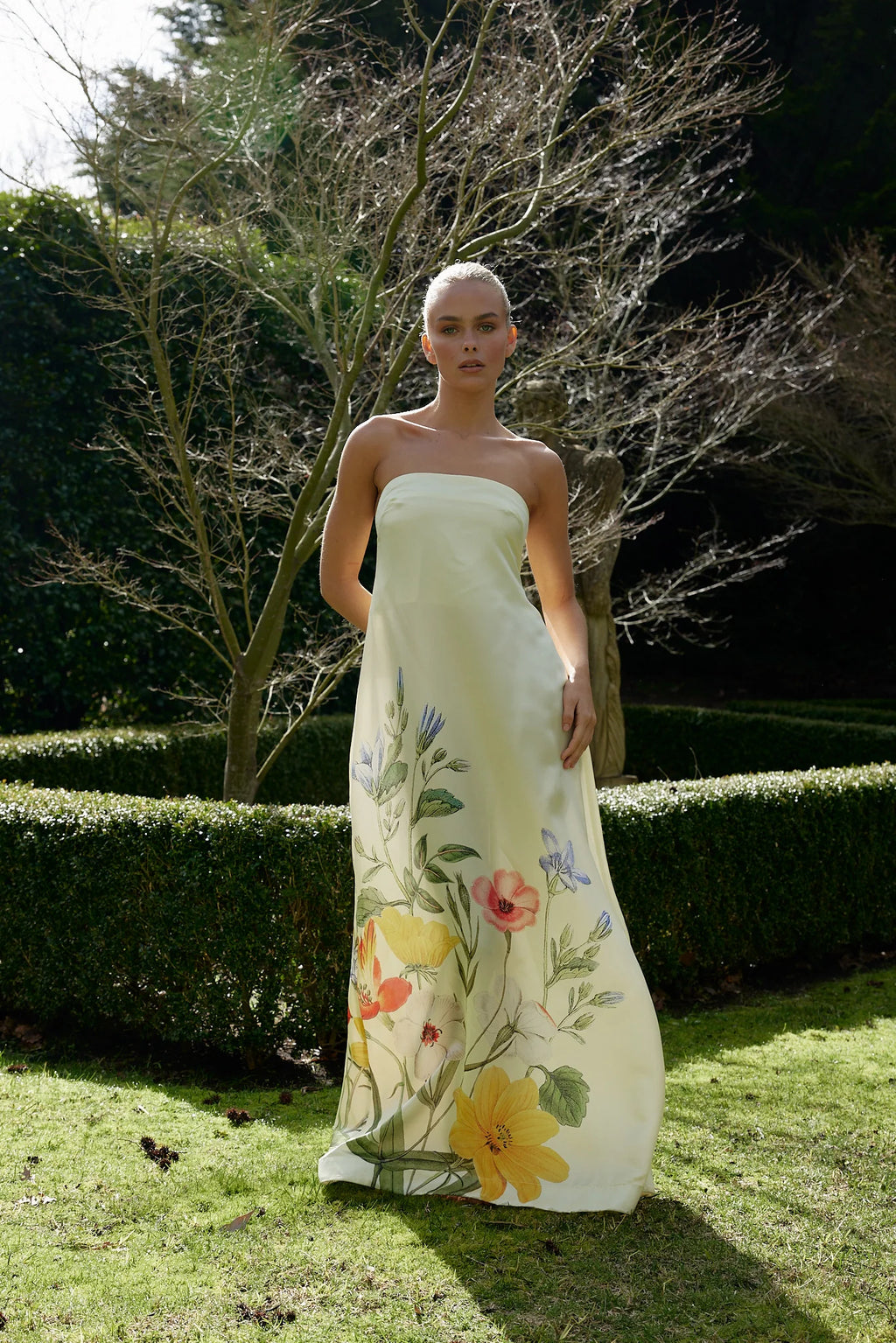 Aston Studio Lucie Dress in Buttermilk Fleur – TrenLend