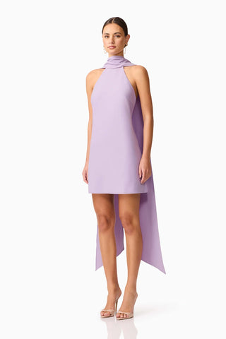 Elliatt Mira Halter Mini Dress in Purple