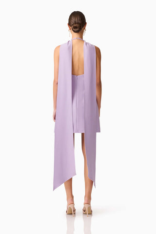 Elliatt Mira Halter Mini Dress in Purple