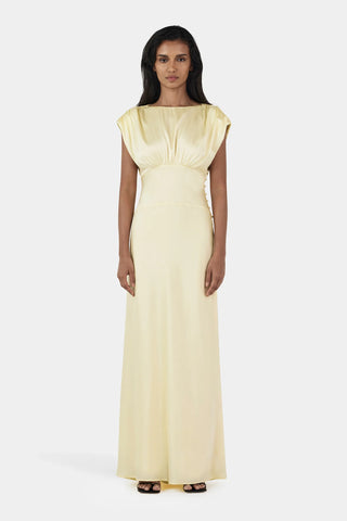 Hansen & Gretel Meredith Silk Dress in Butter