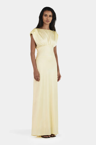 Hansen & Gretel Meredith Silk Dress in Butter