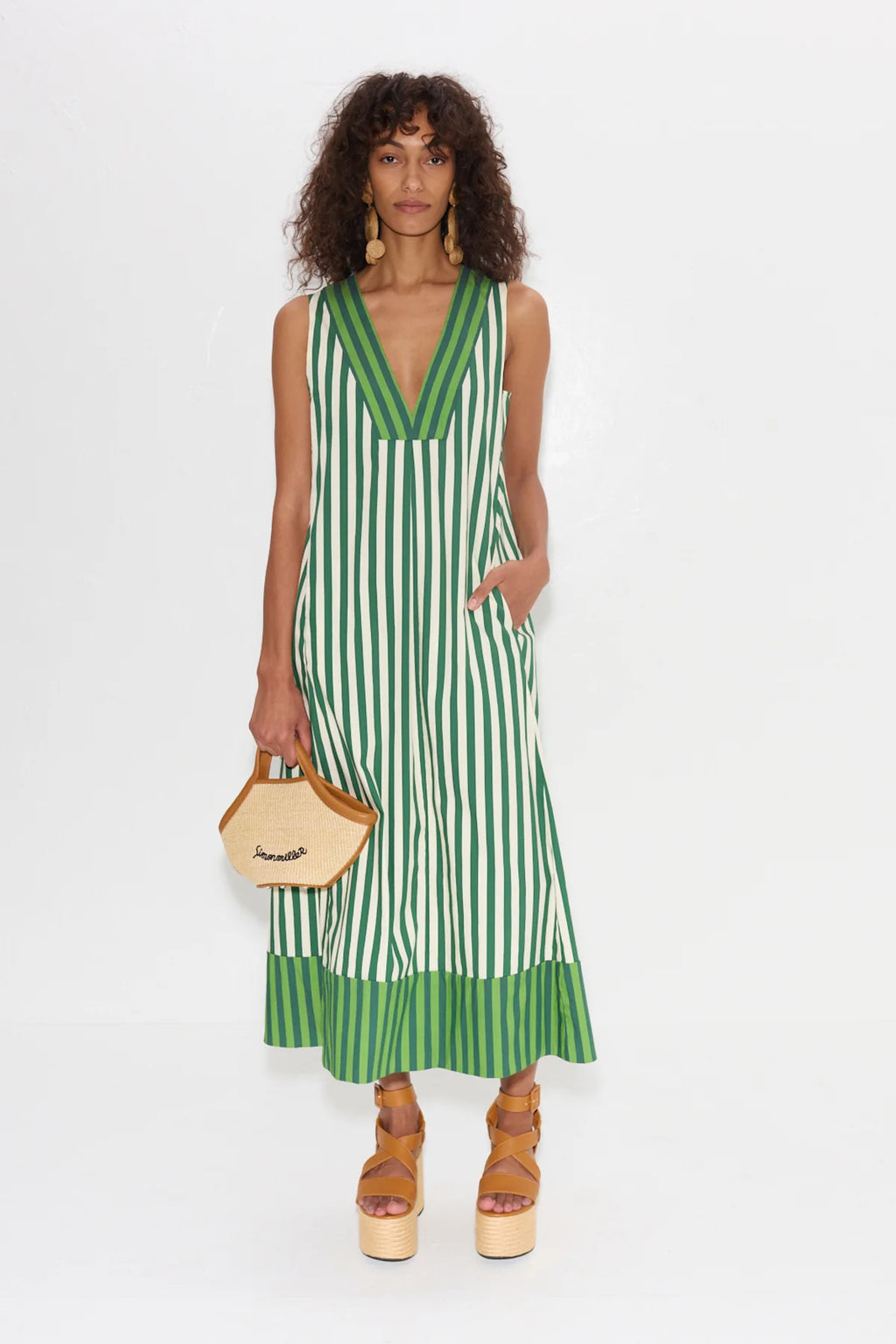 ワンピース and mary Simon flare dress ANDMARY】Simon flare dress