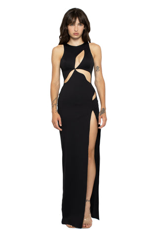 Woman in the Mother of All Ariel Maxi Dress