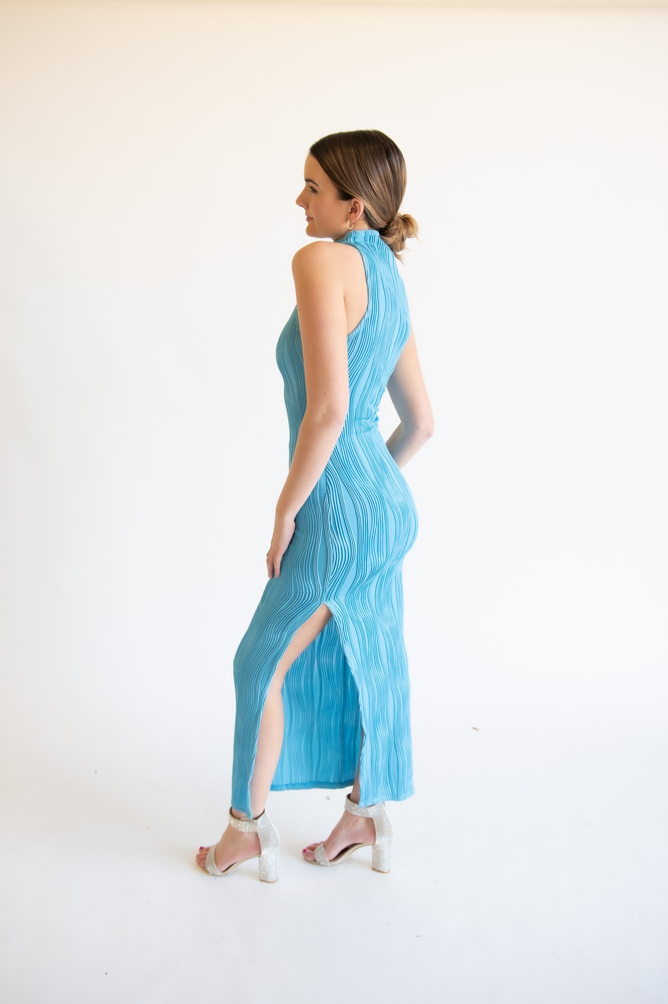 Charcoal Clothing Blue Maxi Dress