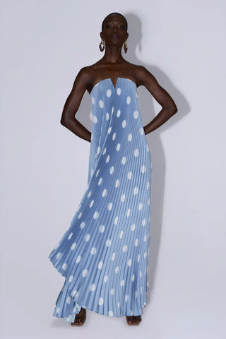 L'idee Black Tie Gown in Baltic Polka