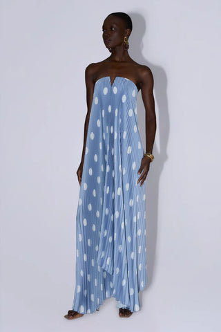 L'idee Black Tie Gown in Baltic Polka