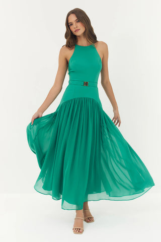 Hutch Abbey Dress in Green