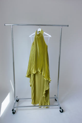 L'idee Caribbean Mini Dress in Chartreuse