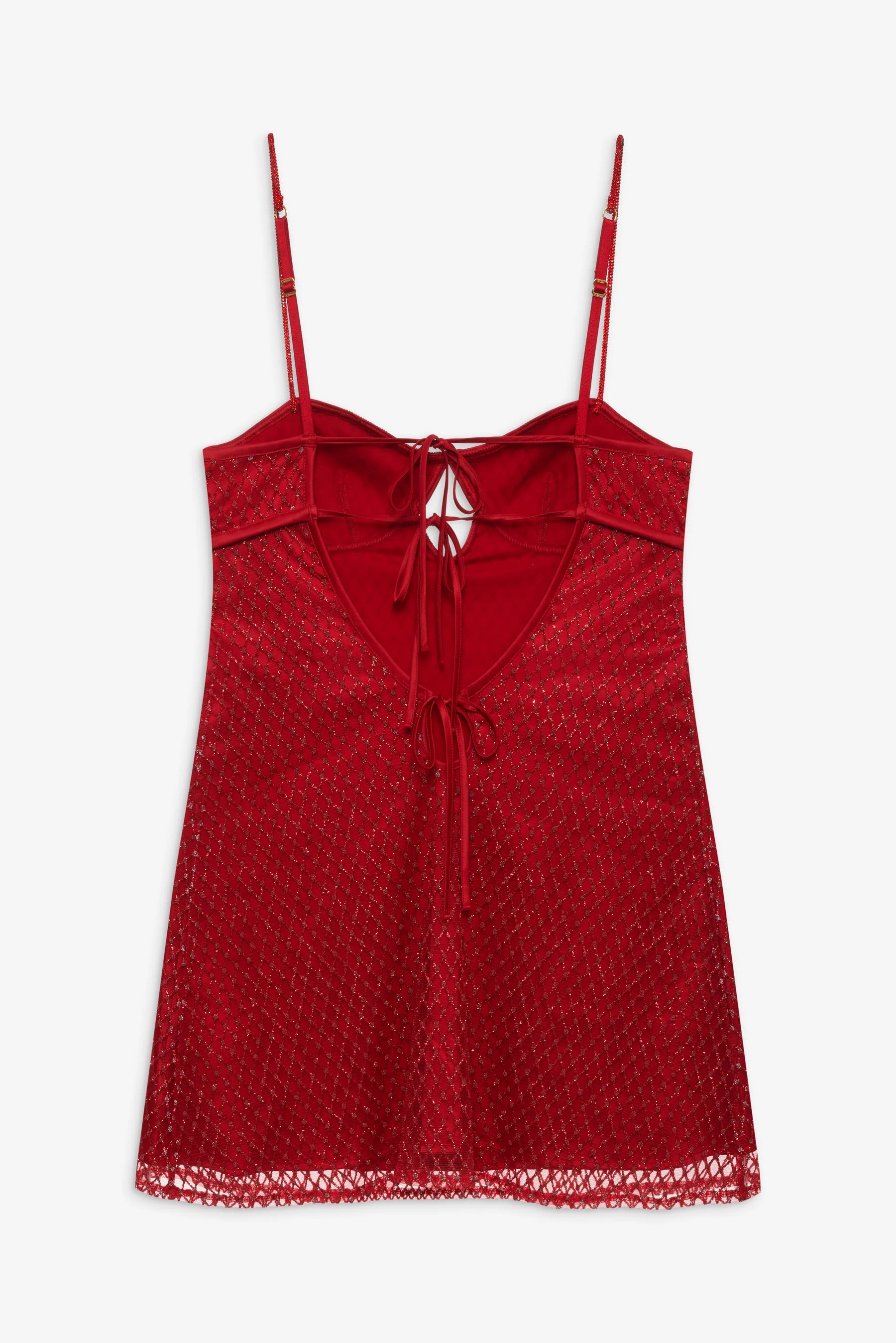 for love and lemons red lace dress Della Mini Dress