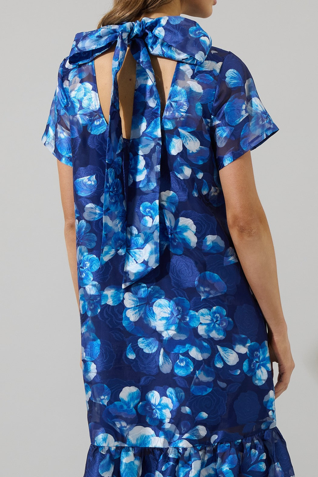 Abay Floral Organza Dress TrenLend Abay Floral Organza Dress TrenLend