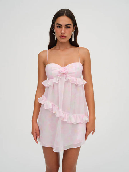 knee length dresses for ladies For Love and Lemons Ariana Mini Dress – TrenLend