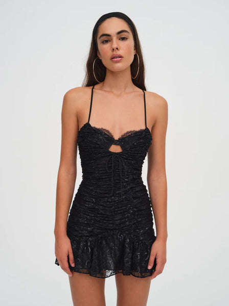 for love and lemons poison ruched dress Poison Ruched Dress