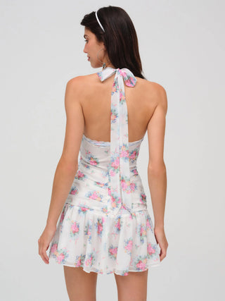 For Love and Lemons Doily Bouquet Mini Dress