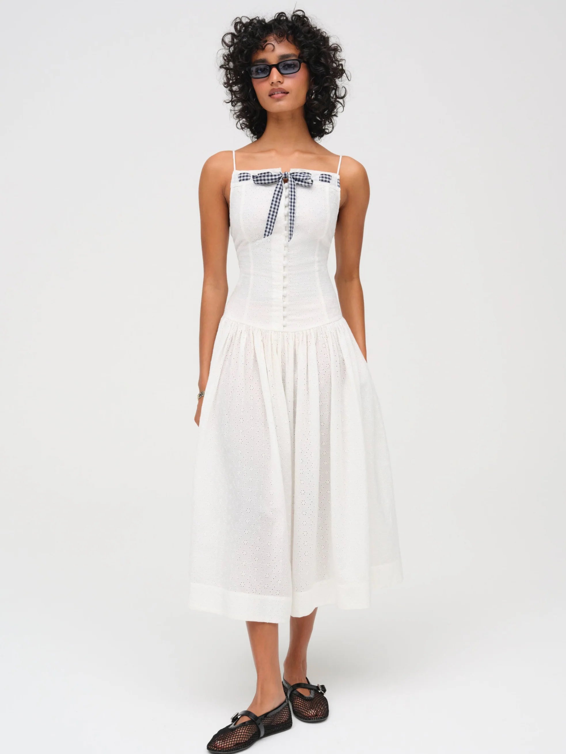 For Love and Lemons Ruby Ribbon Midi Dress – TrenLend