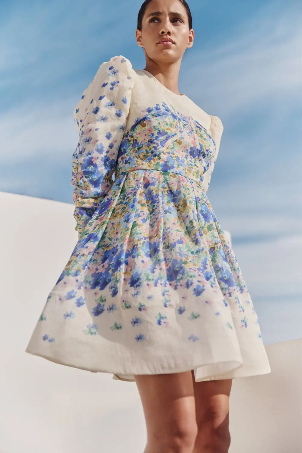 Malina Leoni Mini Dress in Ditsy – TrenLend Malina Leoni Mini Dress in Ditsy – TrenLend