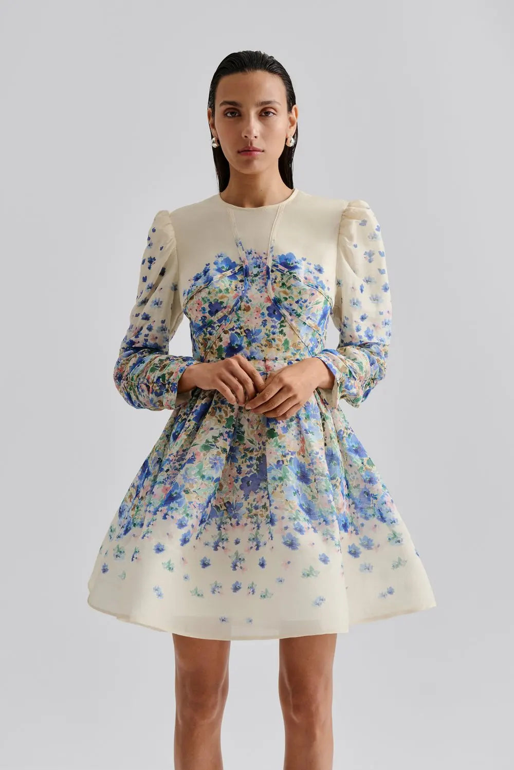 Malina Leoni Mini Dress in Ditsy