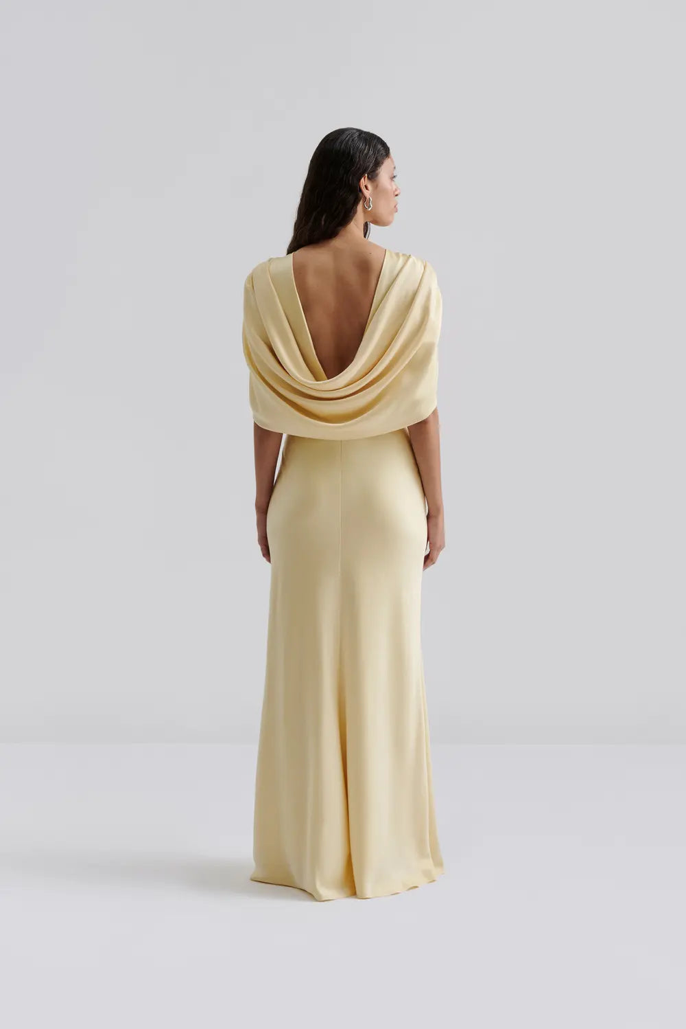 by malina wiki maxi dress NWT By Malina Collection Green 100% Silk Wiki Maxi Tie Back Dress Size S