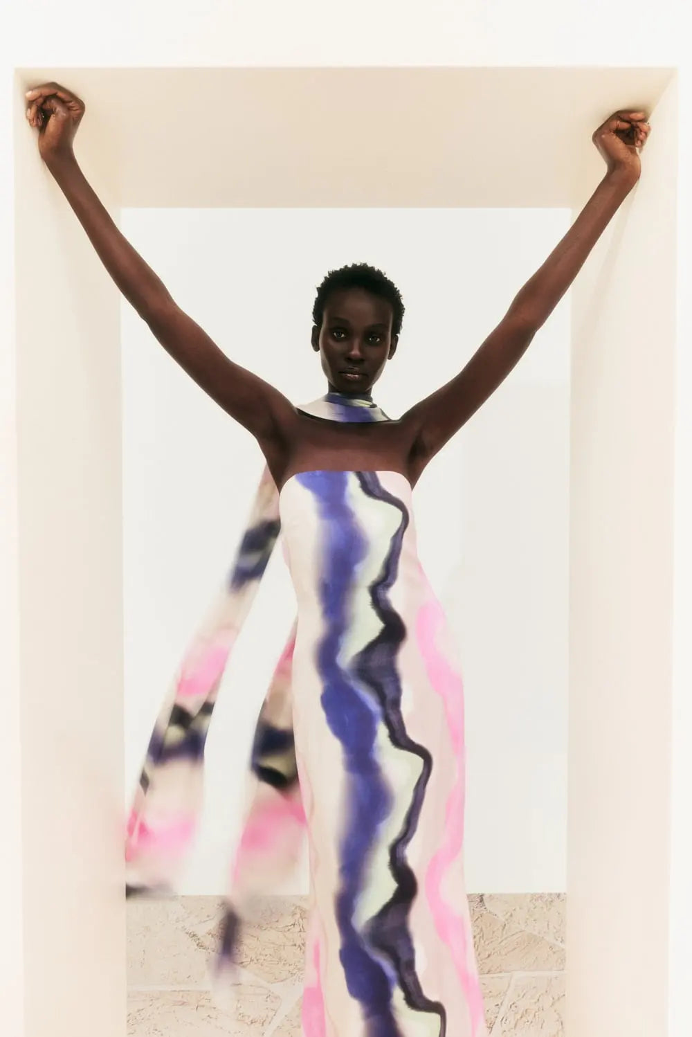 Malina Zelda Maxi Dress in Watercolour – TrenLend