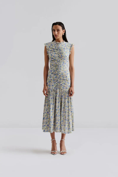 malina midi dress Alivia midi dress - Dark Blue - MIDI DRESSES | Malina
