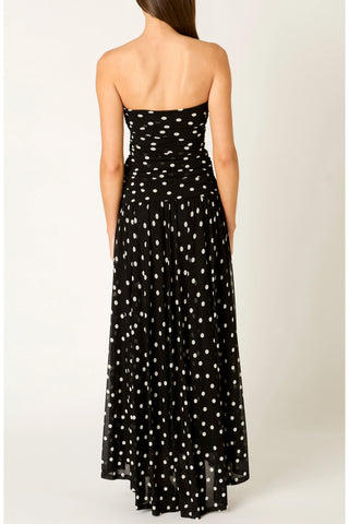 Nia Beverly Dress in Black/Ivory