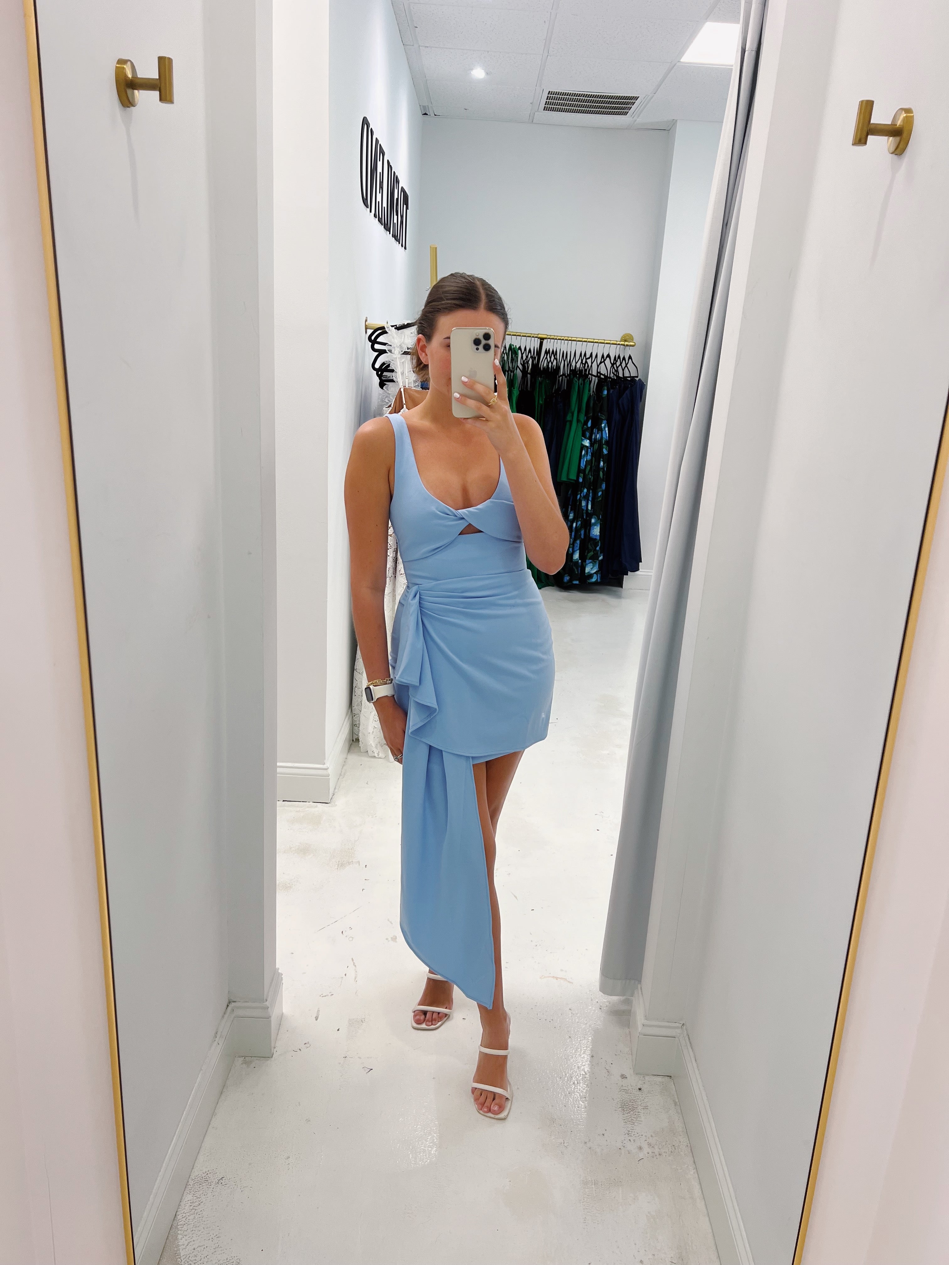 Elliatt Camelia Mini Dress in Blue TrenLend Elliatt Camelia Mini Dress in Blue TrenLend