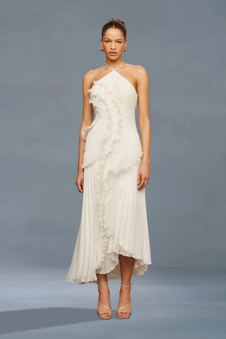 Amur Lorelie Halter Gown in Ivory