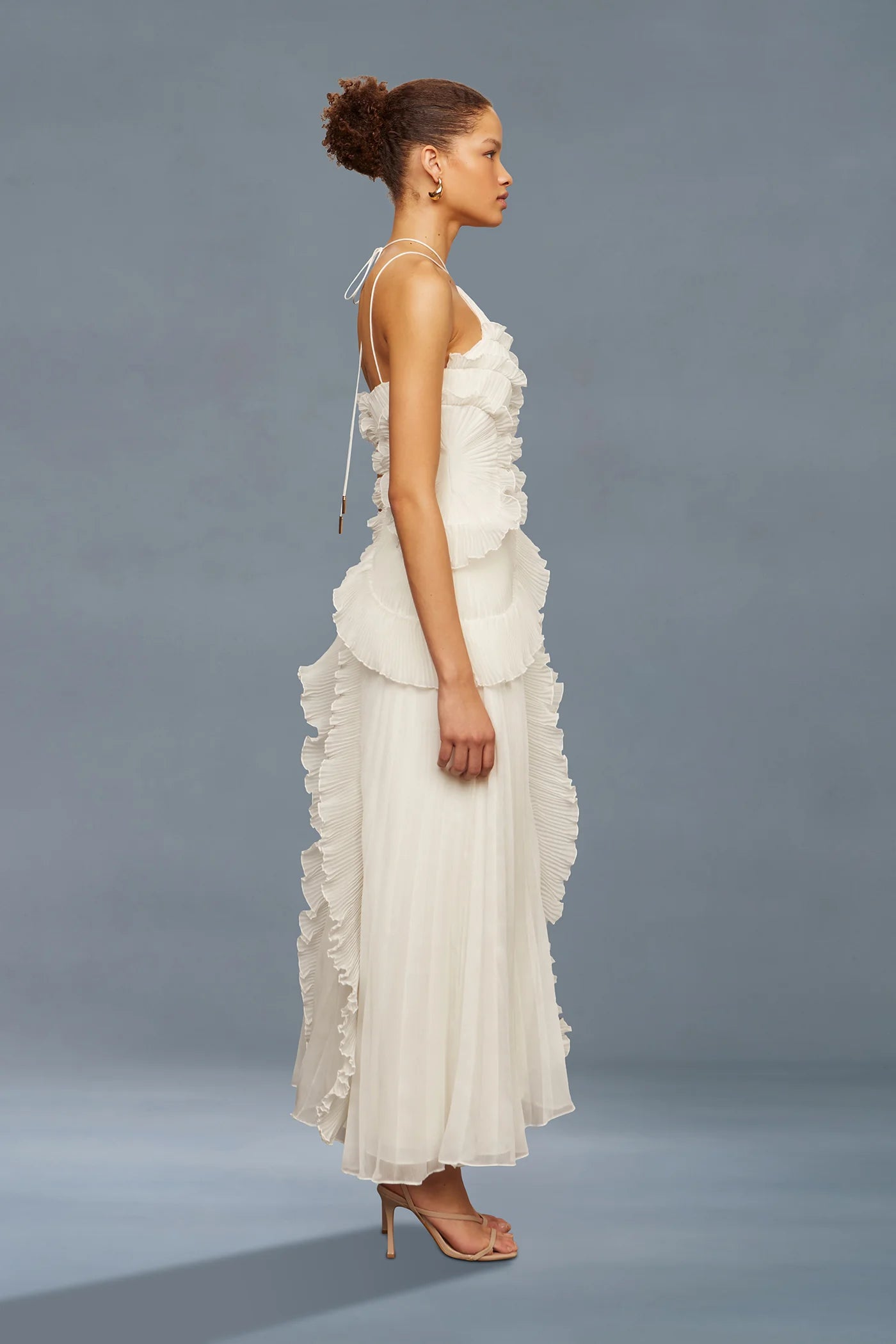 lorelie halter dress Amur Lorelie Halter Gown in Ivory – TrenLend