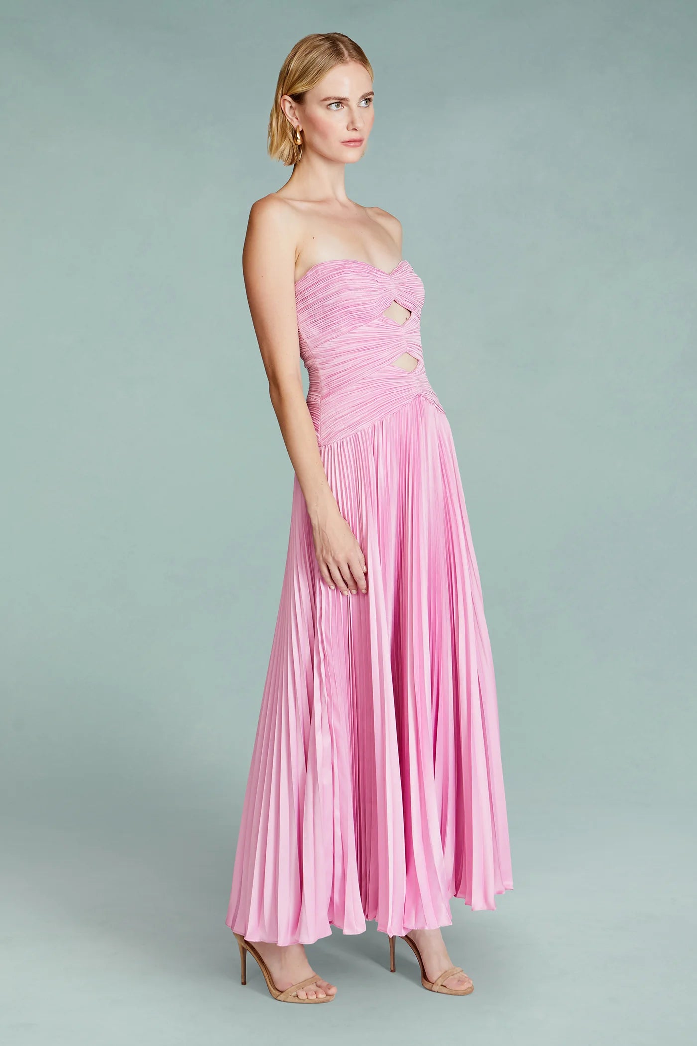 amur prom dresses Emmett Pleated Gown by AMUR