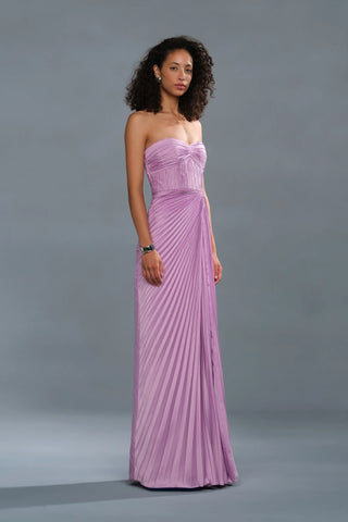 Amur Joyceann Sweetheart Gown in Lilac