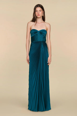 Amur Joyceann Sweetheart Gown in Blue Cassius