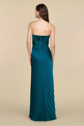 Amur Joyceann Sweetheart Gown in Blue Cassius