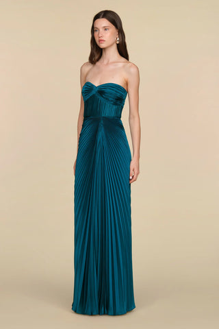 Amur Joyceann Sweetheart Gown in Blue Cassius