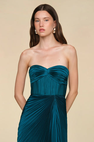 Amur Joyceann Sweetheart Gown in Blue Cassius