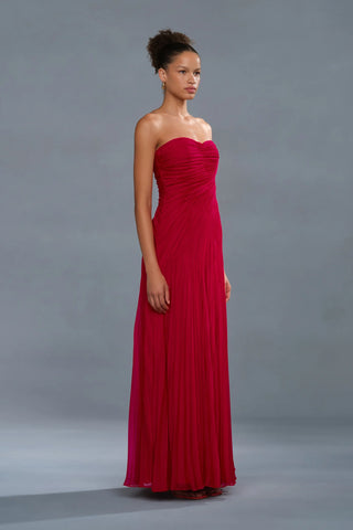 Amur Elea Asymmetrical Pleated Gown