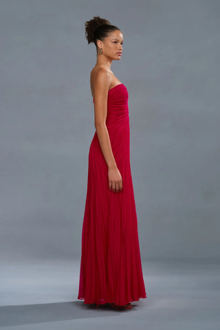 Amur Elea Asymmetrical Pleated Gown