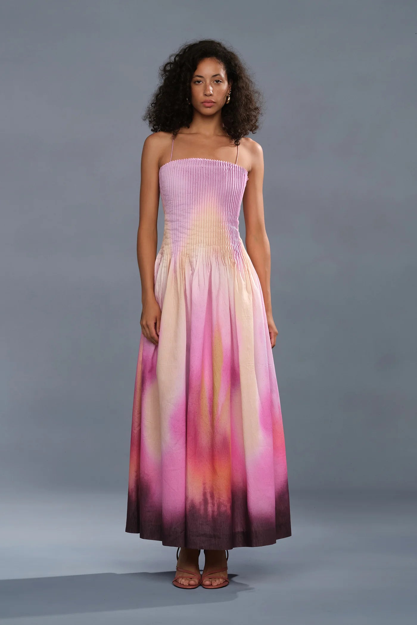 amur strapless pleated dress Amur Belle Dress in Navy