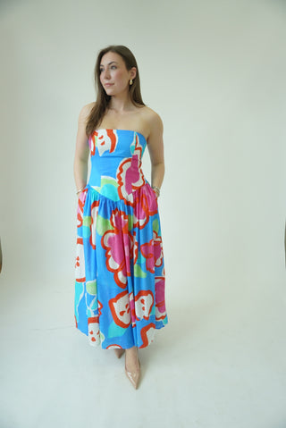 De Loreta x TrenLend Golondrina Dress in Serena Print