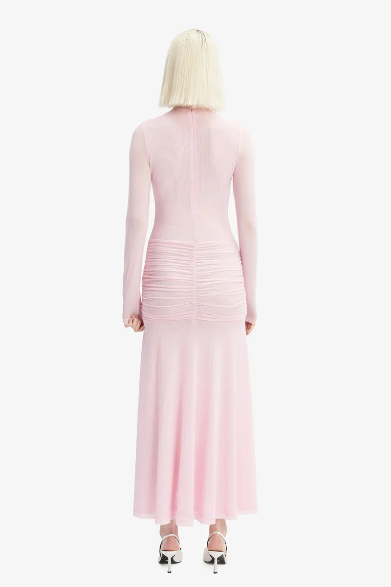Bardot Lea Mesh Midi in Light Pink – TrenLend Bardot Lea Mesh Midi in Light Pink – TrenLend