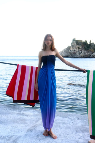 Baobab Lena Maxi Dress in Tramonto Blu