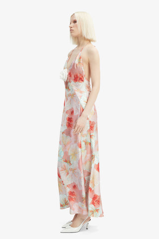 Bardot Aradia Halter Dress in Peach