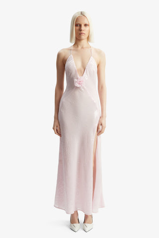 Bardot Aradia Sequin Halter Dress in Light Pink