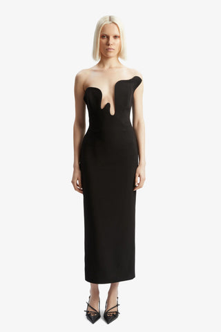 Bardot Rosalyn Midi Dress in Black