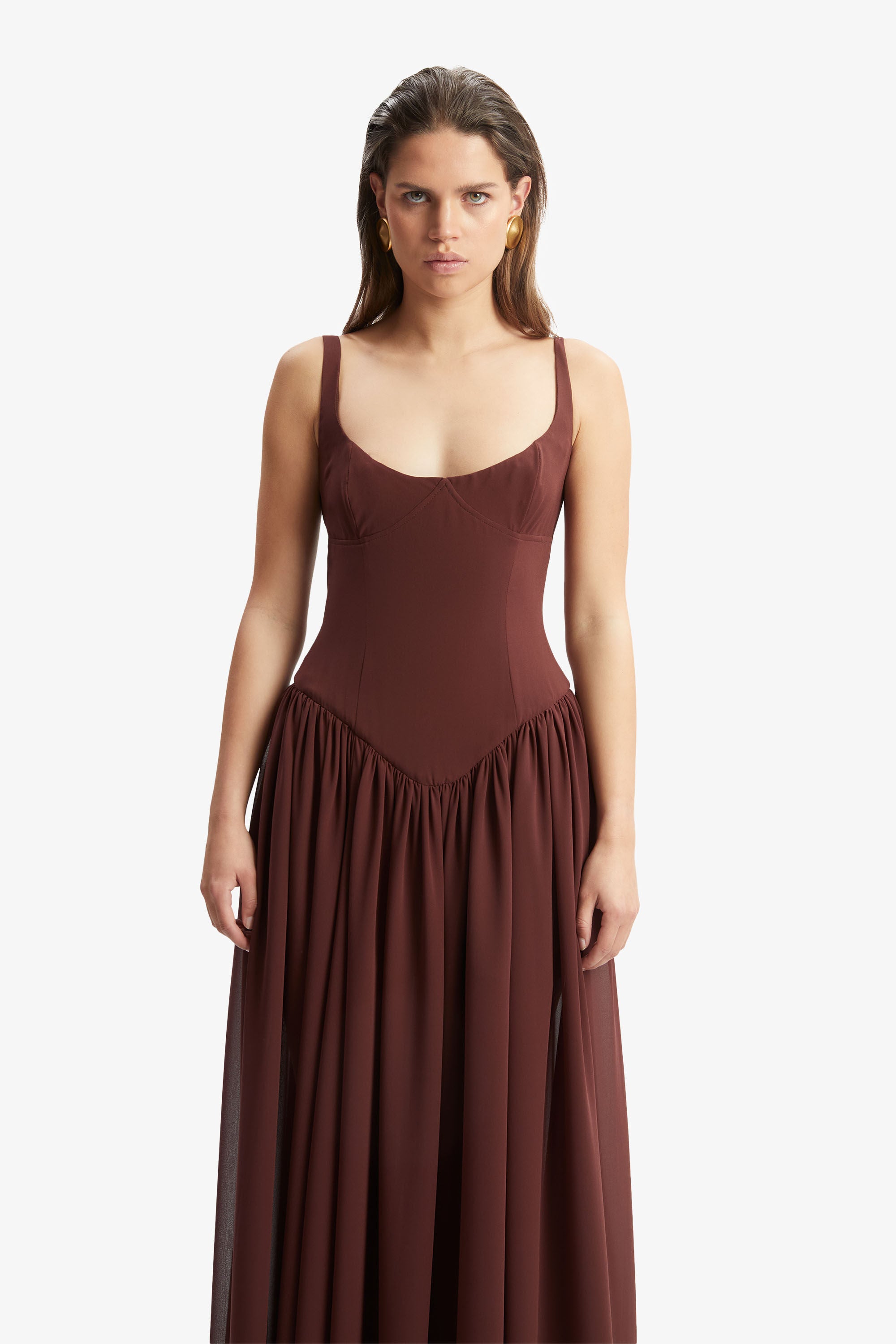 Bardot Briann Maxi Dress in Chocolate TrenLend Bardot Briann Maxi Dress in Chocolate TrenLend