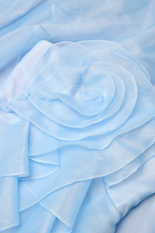 Theia Gilded Draped Rose Gown