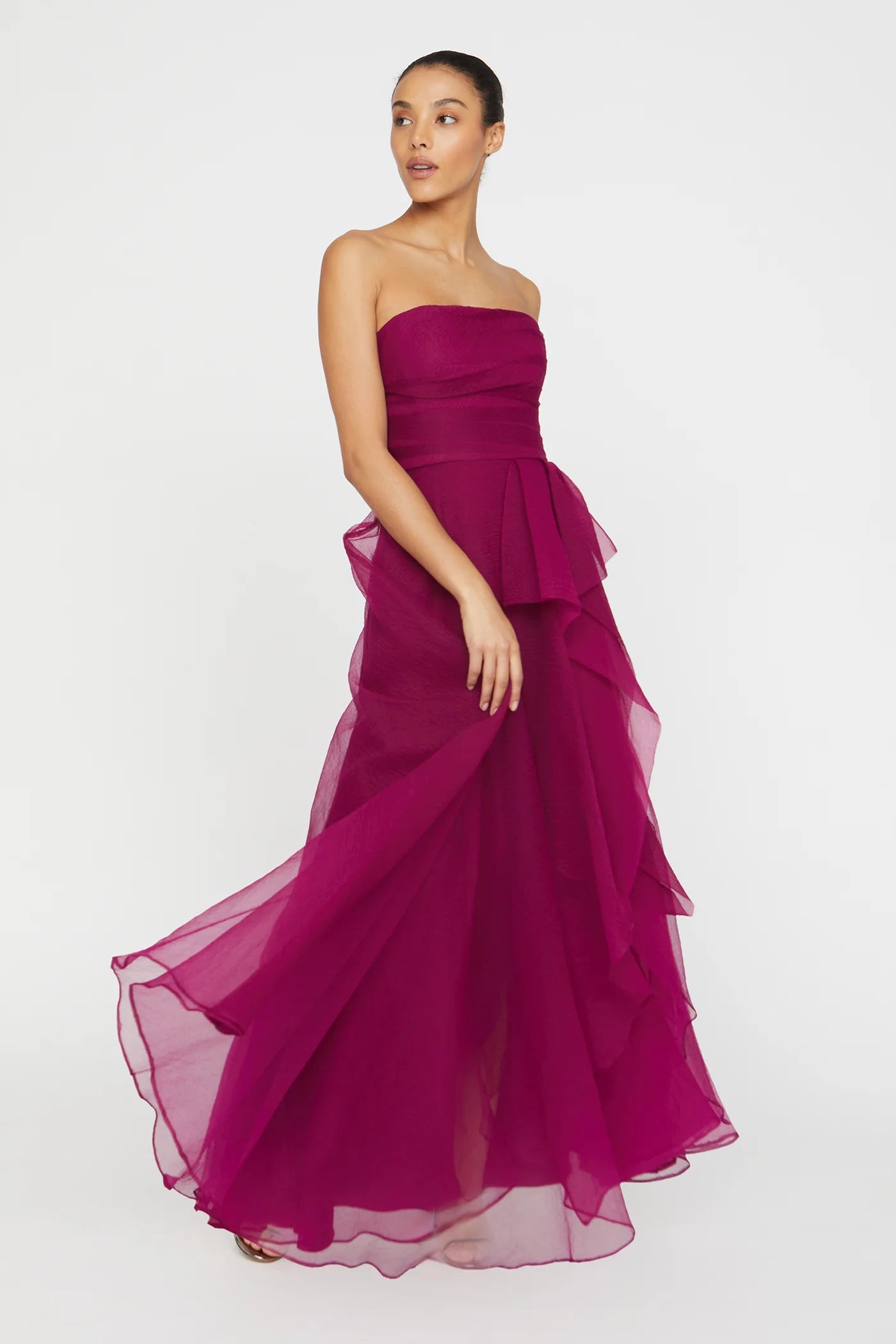 theia pink dress Fuchsia Smooth Mermaid Gown by Theia