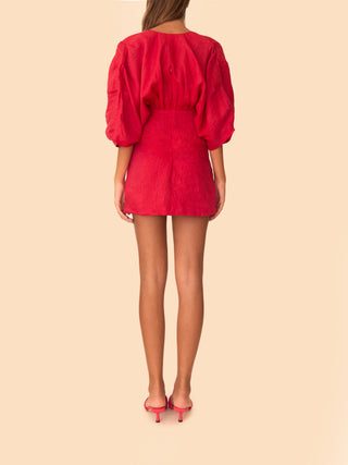 Azulu Arabella Mini Dress in Red